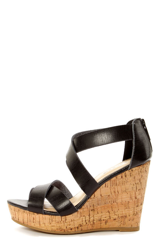 bamboo wedge sandals