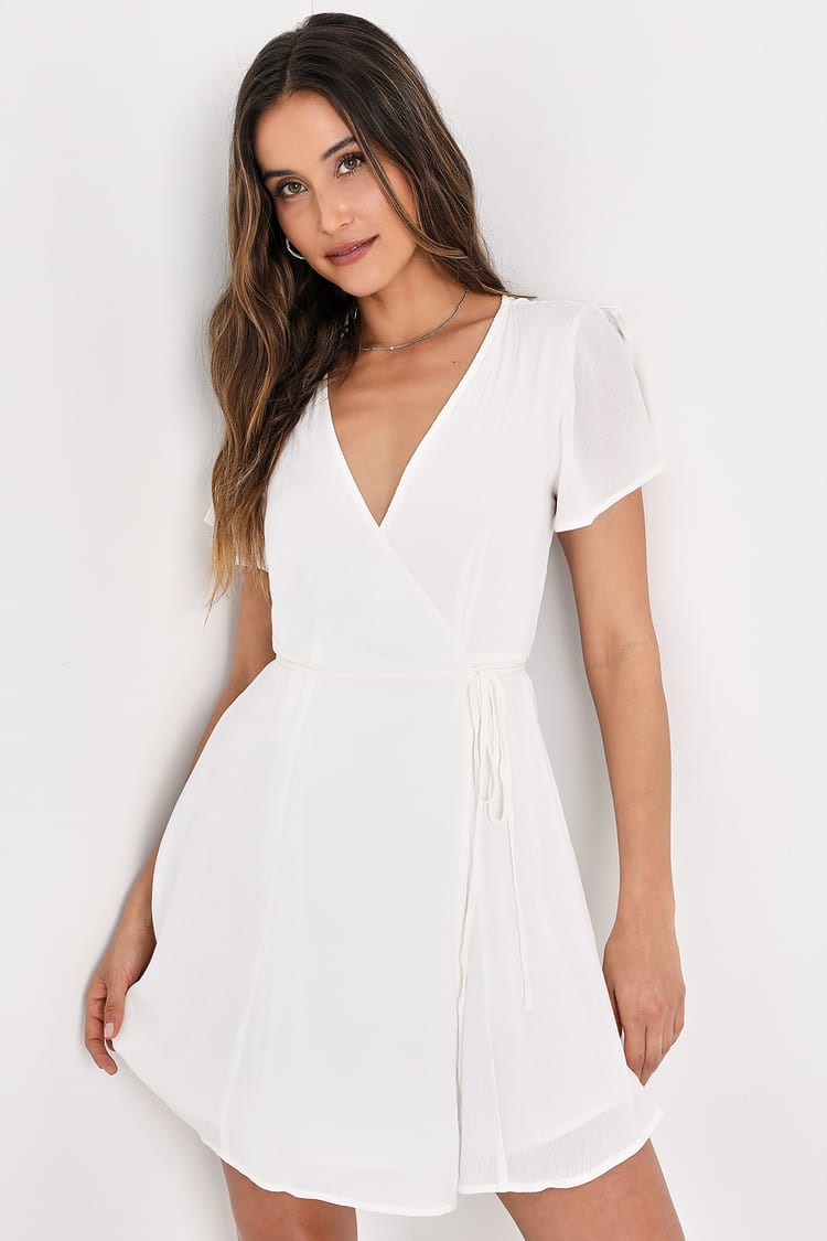 Waverly Wrap Dress | Off White