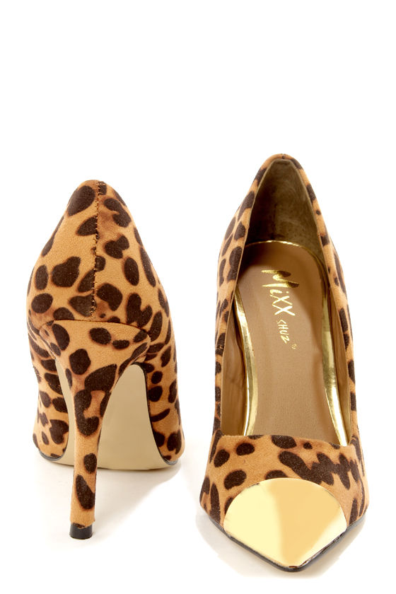 Zebzag Leopard Casual Slingback Platform Mules – Posers