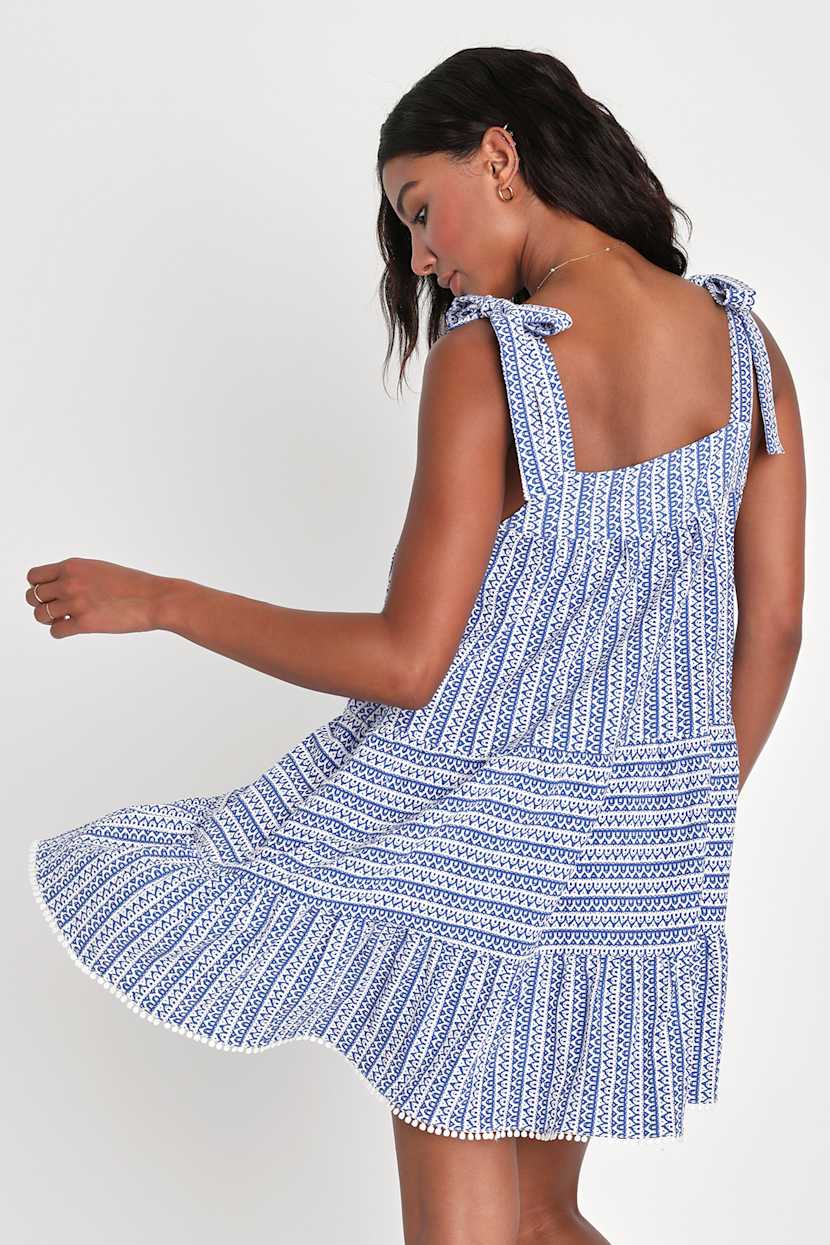 blue and white santorini dress Santorini Dress Blue