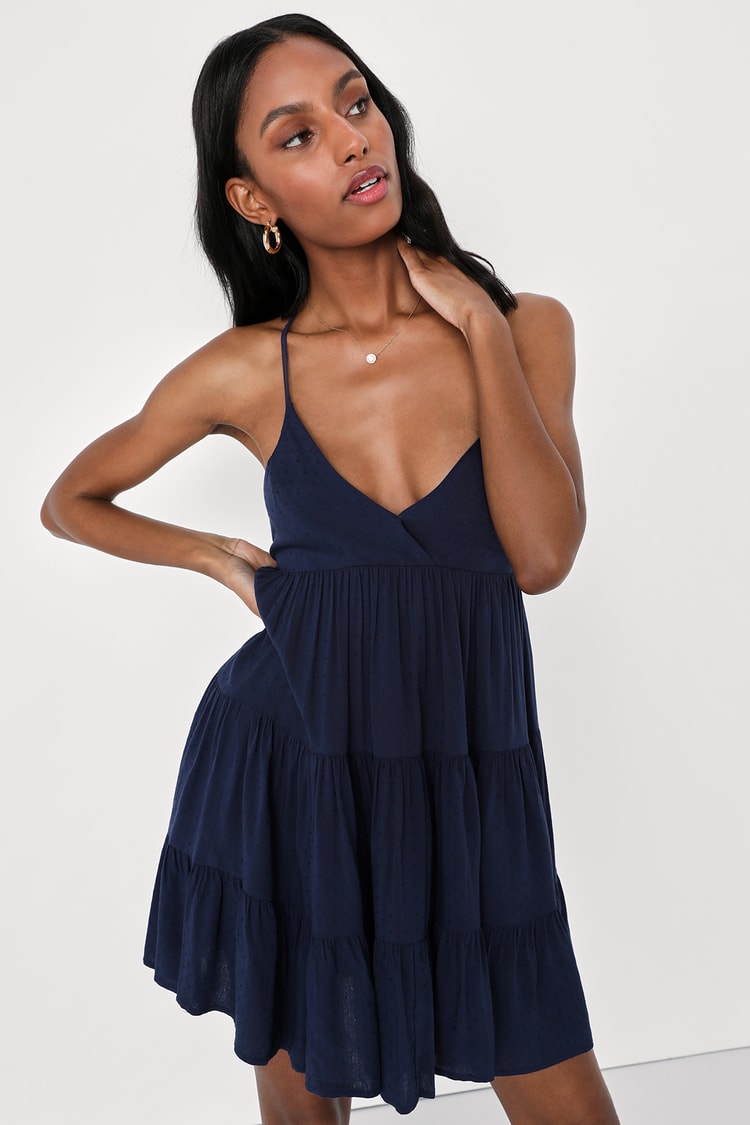 12+ Navy Blue Mini Dress