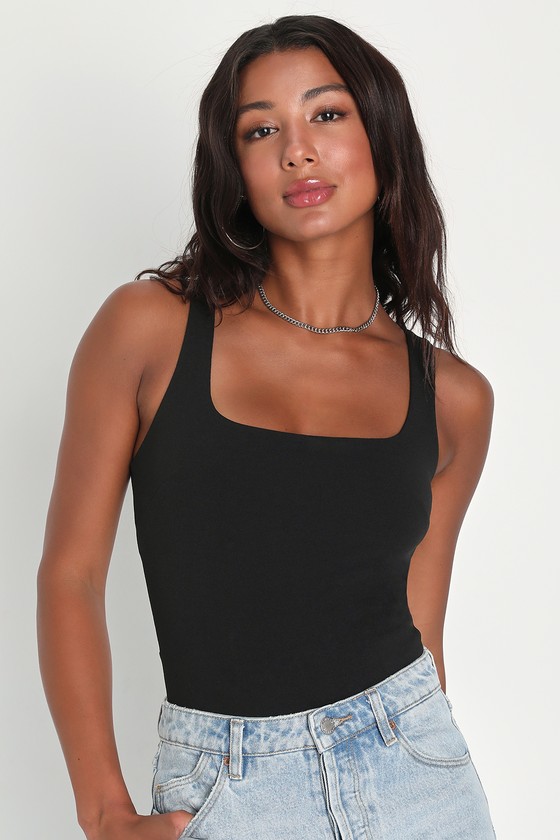 Black Backless Bodysuit - Sleeveless Bodysuit - Sexy Bodysuit - Lulus