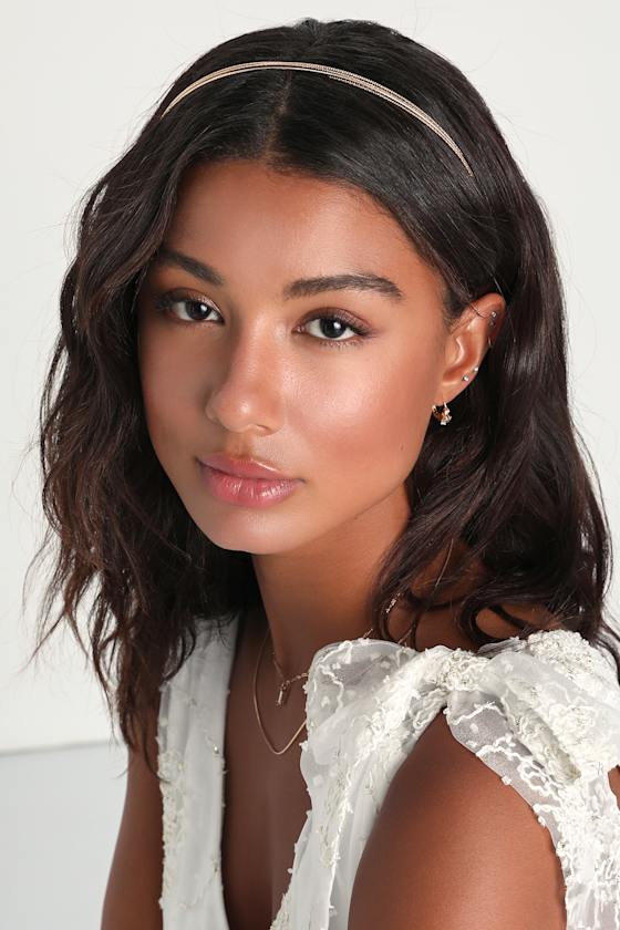 Cute Gold Headband Metal Headband Layered Headband Lulus