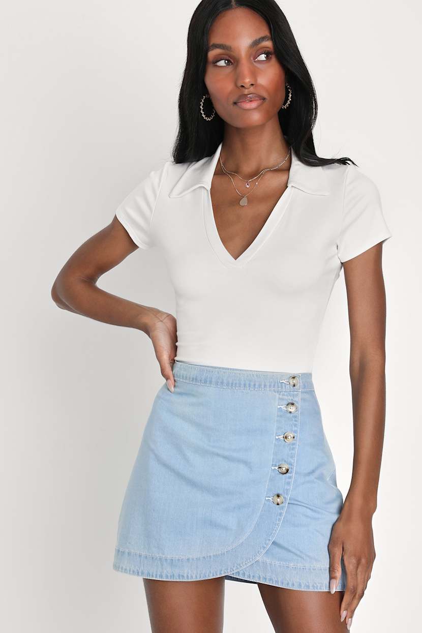 denim skirt wrap