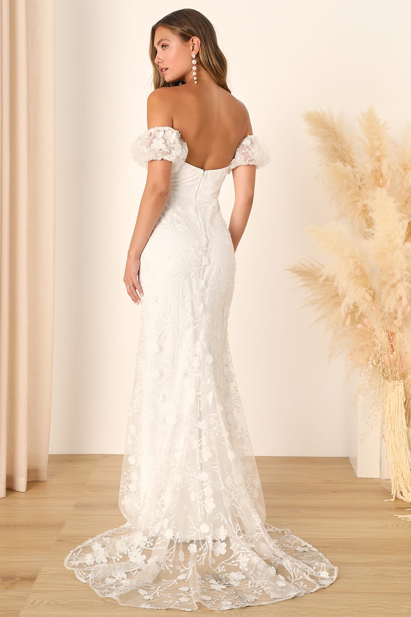 white floral embroidered maxi dress