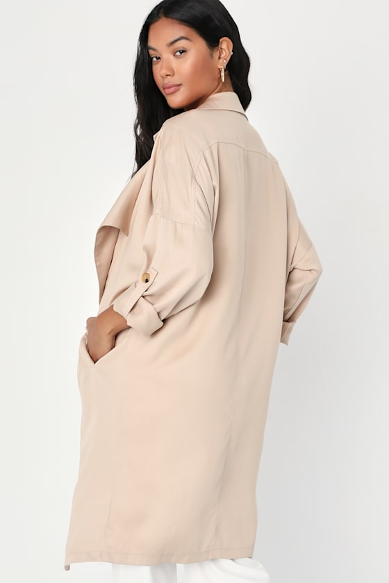 Monogram Long Outer - Beige