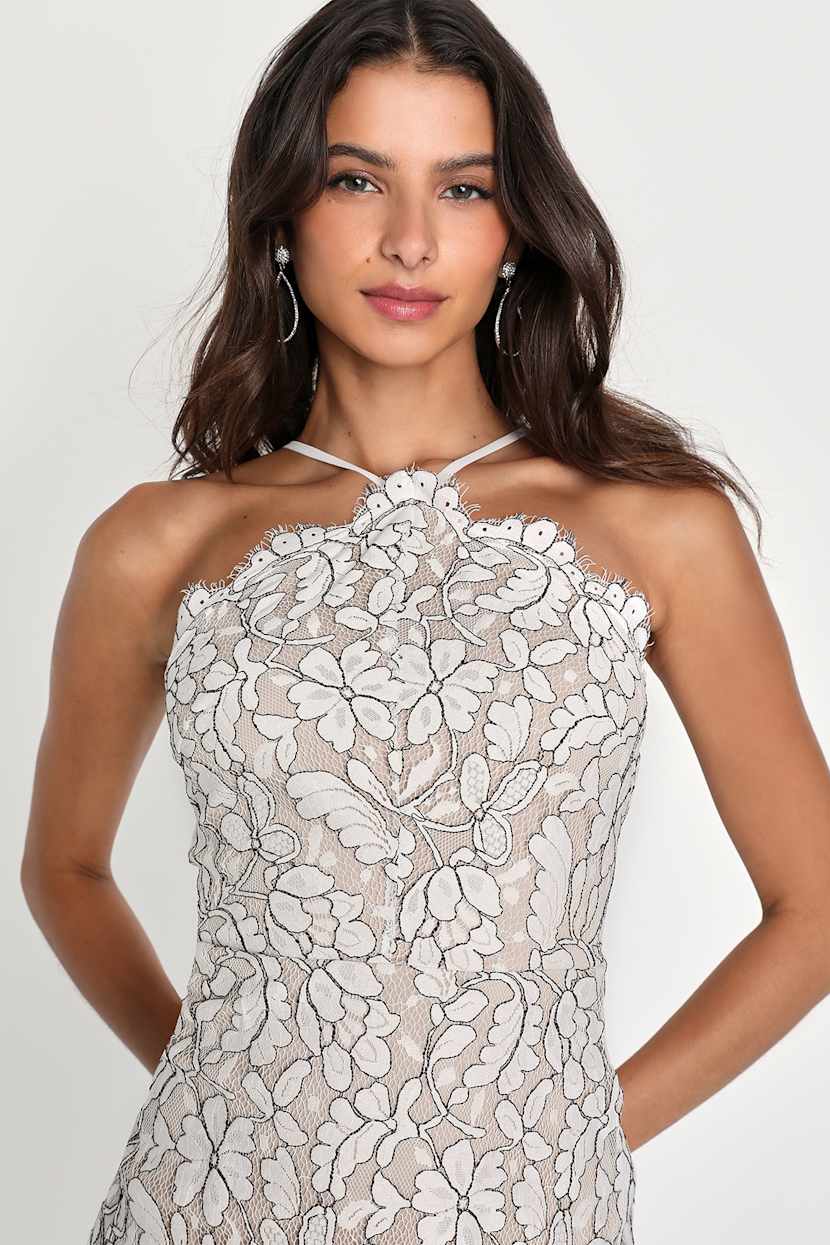 ivory a line mini dress Lydia Mini Dress main image 1
