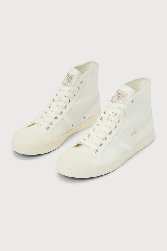 Gola Coaster High Off White Lace-up Sneakers
