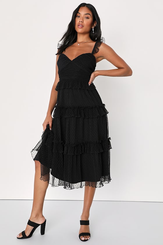約5.3万円 タグ付 Arobe Pearl Frill Dress BLACK Collar Mahlia Dress – Cinq à Sept