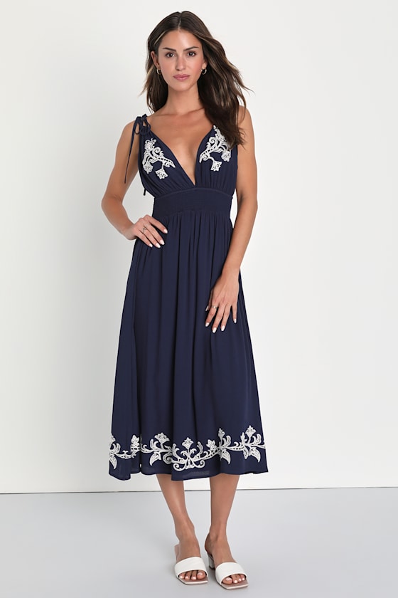 Love sun dress (navy)