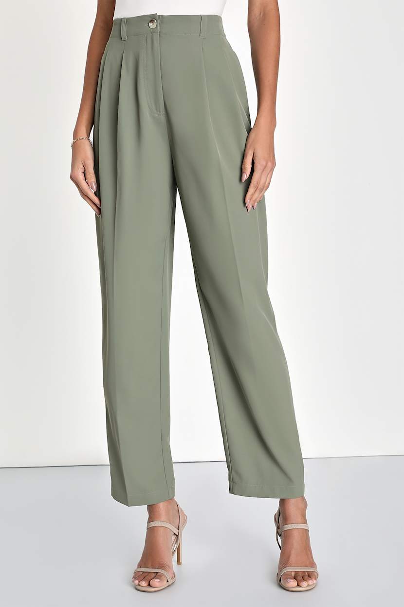 sage green dress pants womens The Phoebe Trouser