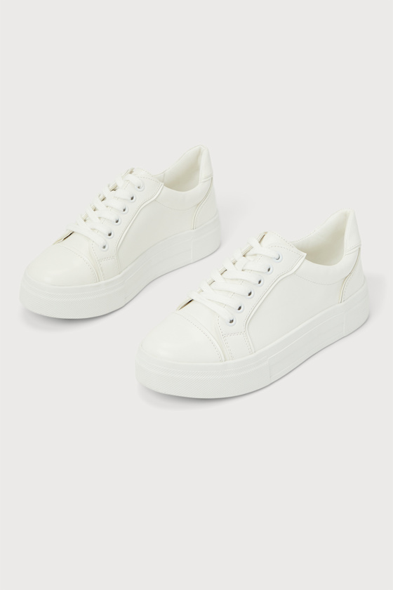 Pipping White Platform Sneakers 2
