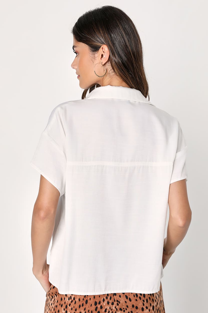 emily chopped short sleeve shirt
