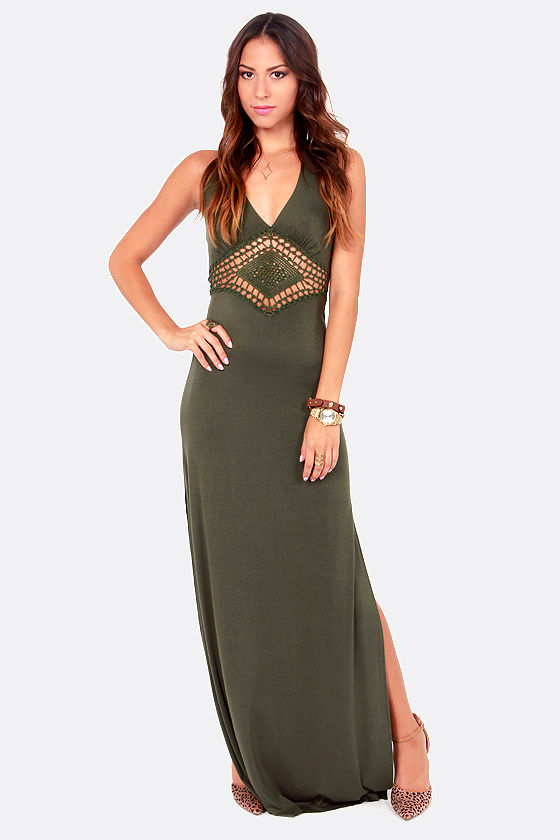 lulus green halter dress Green Confidently Charismatic Emerald Backless Halter Maxi Dress | Womens | Small (Available in M, L) | 100% Polyester | Lulus