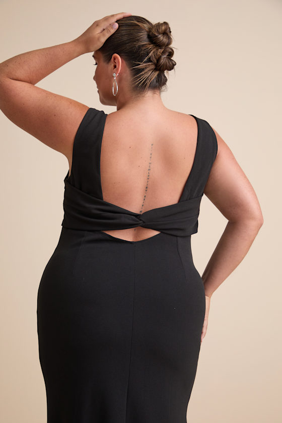 Chic Black Maxi Dress - Mermaid Maxi Dress - Knotted Maxi Dress - Image 6