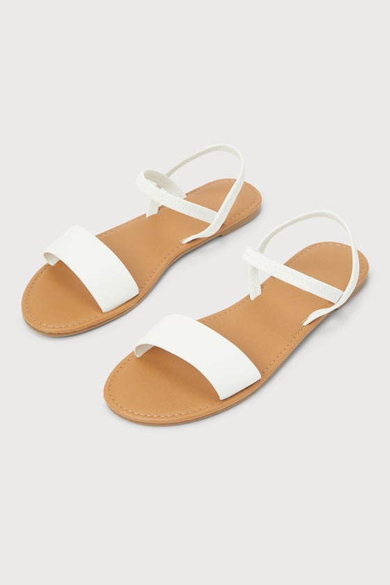 Cute White Sandals - Strappy Sandals - Open Toe Sandals - Lulus