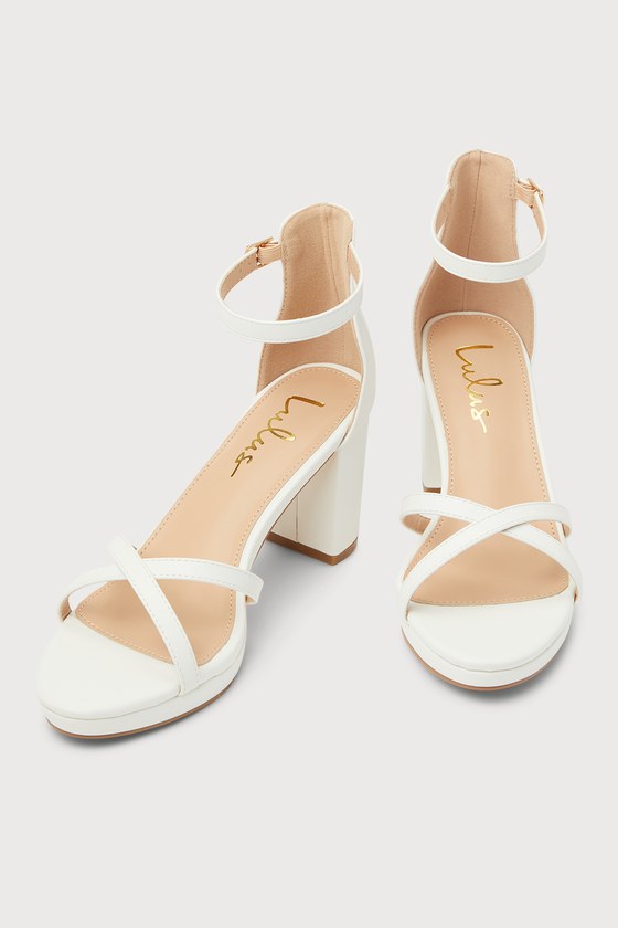 Soft Blush Satin Girls Block Heel Sandals with Mini Rhinestones Embellished Ankle  Strap | Block heels sandal, Heels, Sandals heels