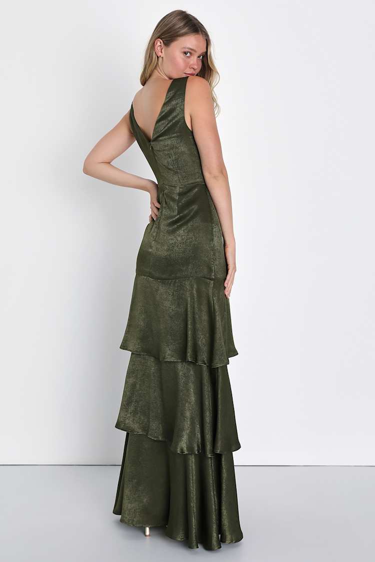 lulus olive green maxi dress Natalia Chartreuse Strapless Maxi Dress - M Size - Women's Dresses main image 0