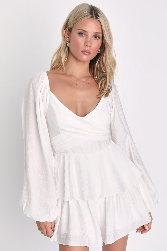 Striped Oversized Puff Sleeve Romper main image 1