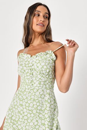 lush green dress Lush | SHORT DRESS | GREEN | DRESS | FLORAL DRESS