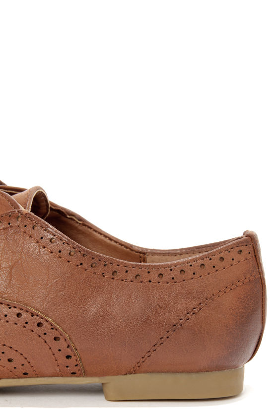 Madden Girl Tremor Cognac Brogue LaceUp Oxfords 49.00