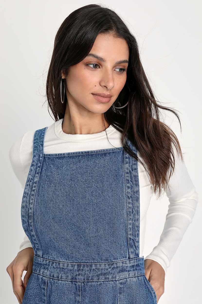 white christmas dresses Denim Overall Dress – Everyday Cute & Comfy – GOOD DAY BÉBÉ