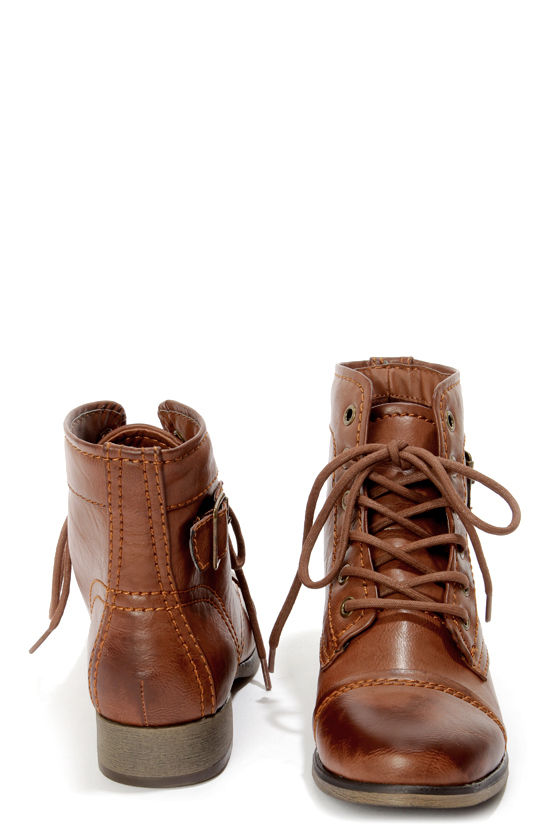 madden girl lace up ankle boots