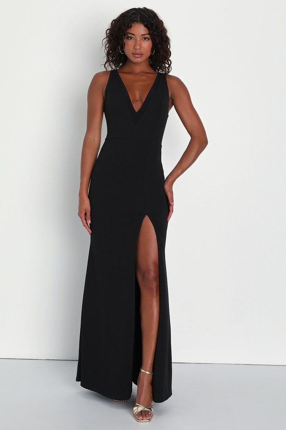 Black Mesh Dress - Sleeveless Maxi Dress - Mermaid Maxi Dress - Lulus