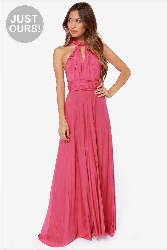 LULUS Exclusive Tricks of the Trade Rose Pink Maxi Dress 1