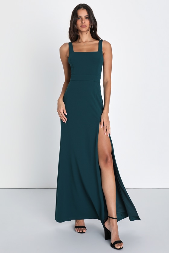 Deep V-Neck High-Low Sleeveless A-Line Wedding Guest Dress - Ever-Pretty US