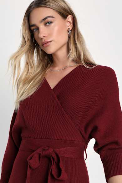 Cute Red Sweater Dresses for Women | Lulus