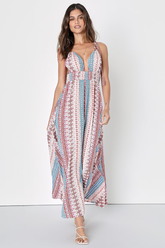 Maxin' Relaxin' Multi Print Maxi Dress 1