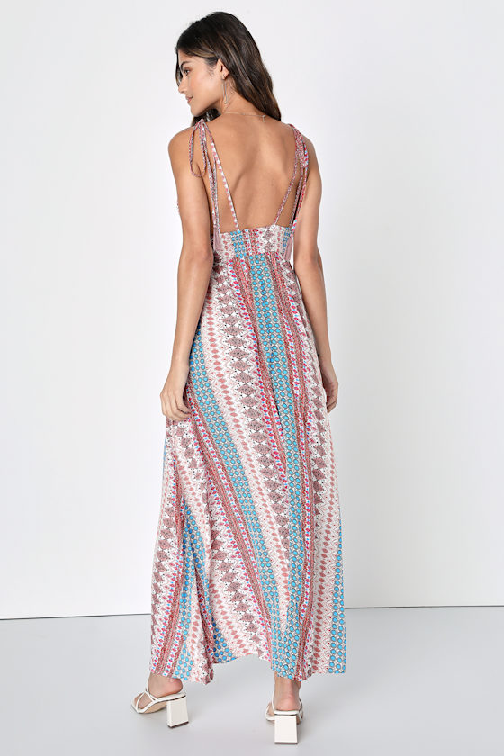 Maxin' Relaxin' Multi Print Maxi Dress 11