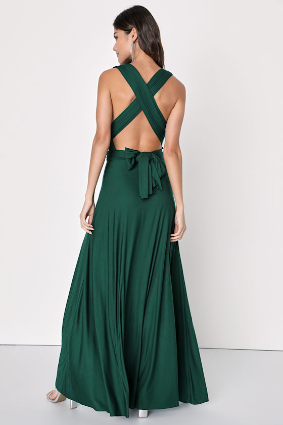 Tricks of the Trade Forest Green Maxi Dress 12