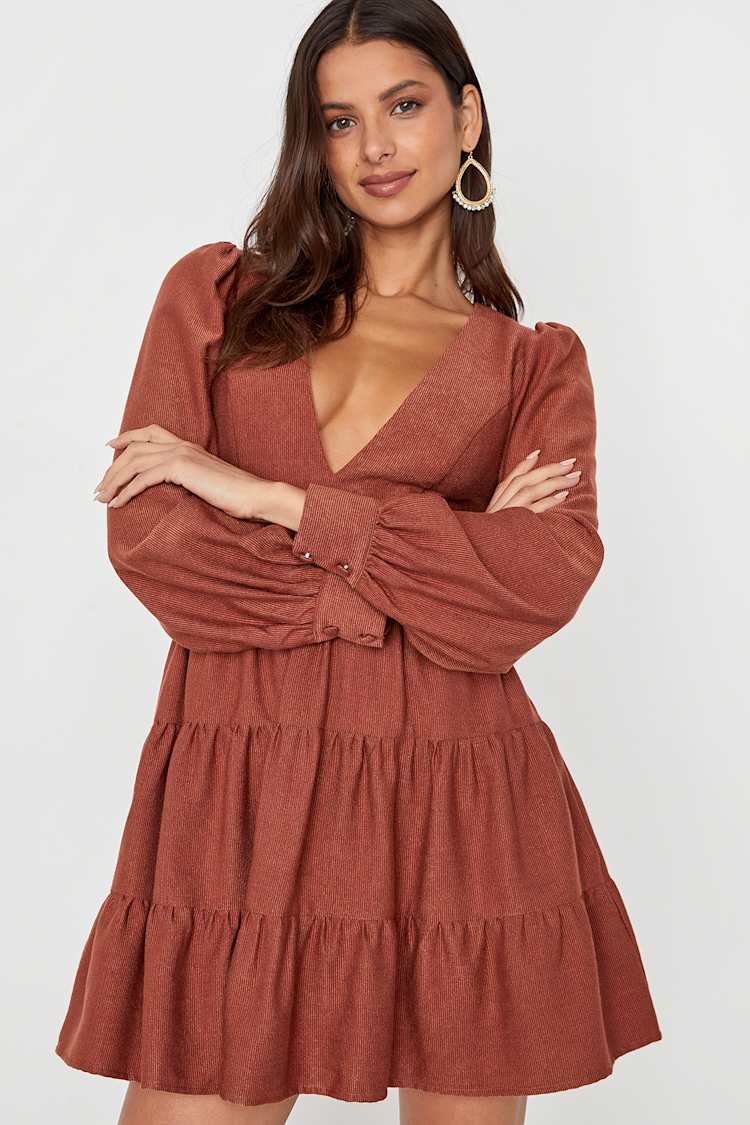 cinched mini dress CINCHED MINI DRESS IN SKY BLUE GAUZE