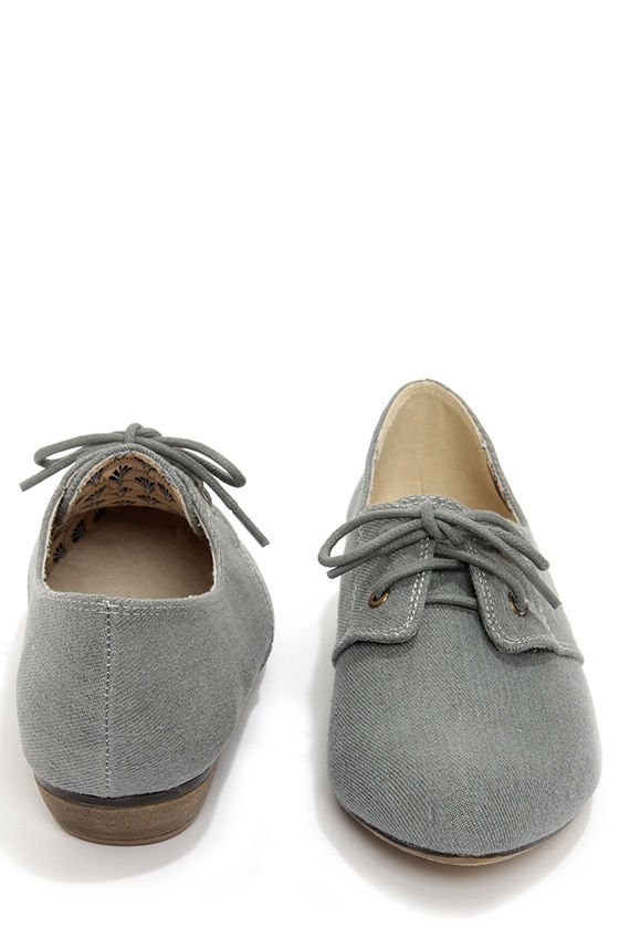 cute gray flats