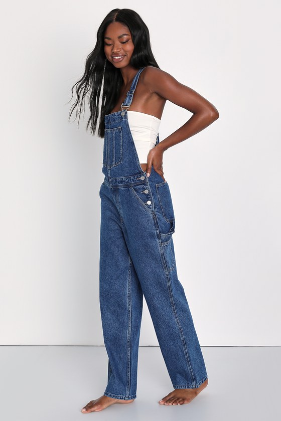 SILVER JEANS 28 BAGGY OVERALL