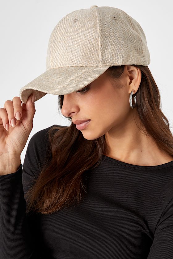 Naturally Aesthetic Beige Baseball Cap 2