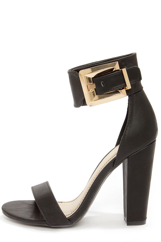 Cute Black Heels - Ankle Strap Heels - $34.00 - Lulus