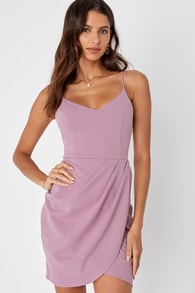 Forever Your Girl Mauve Pink Bodycon Dress