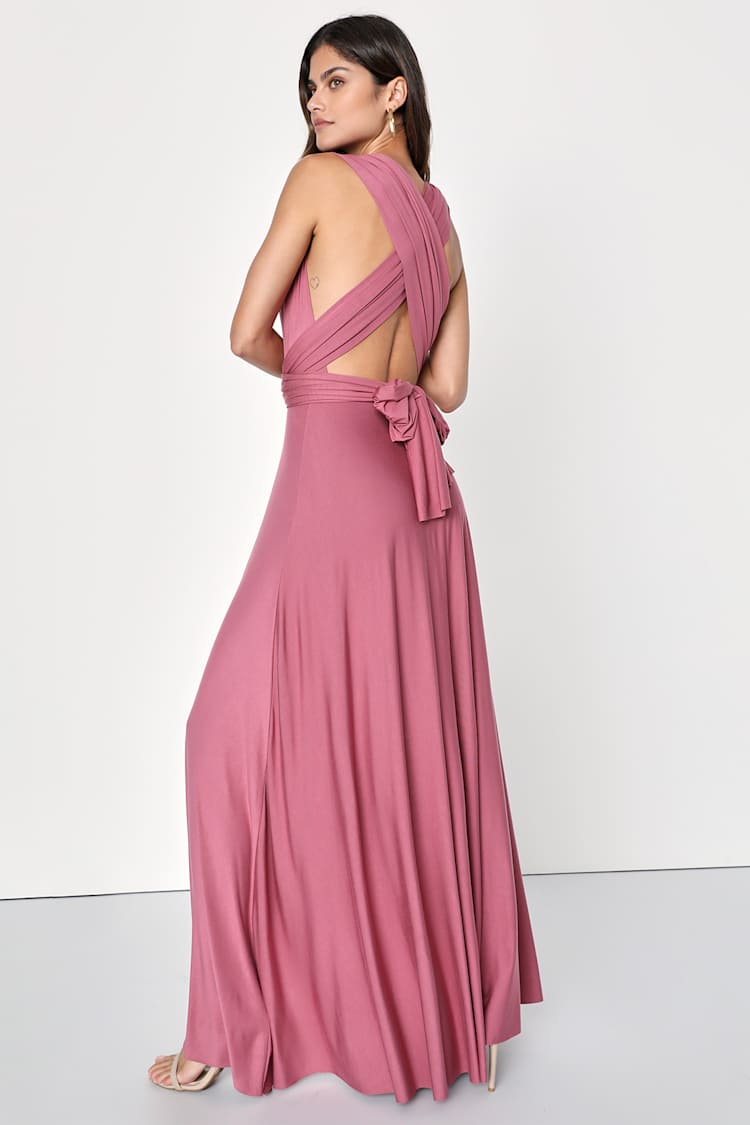 Rusty Rose Bridesmaid Dress - Convertible Dress - Infinity Dress - Lulus