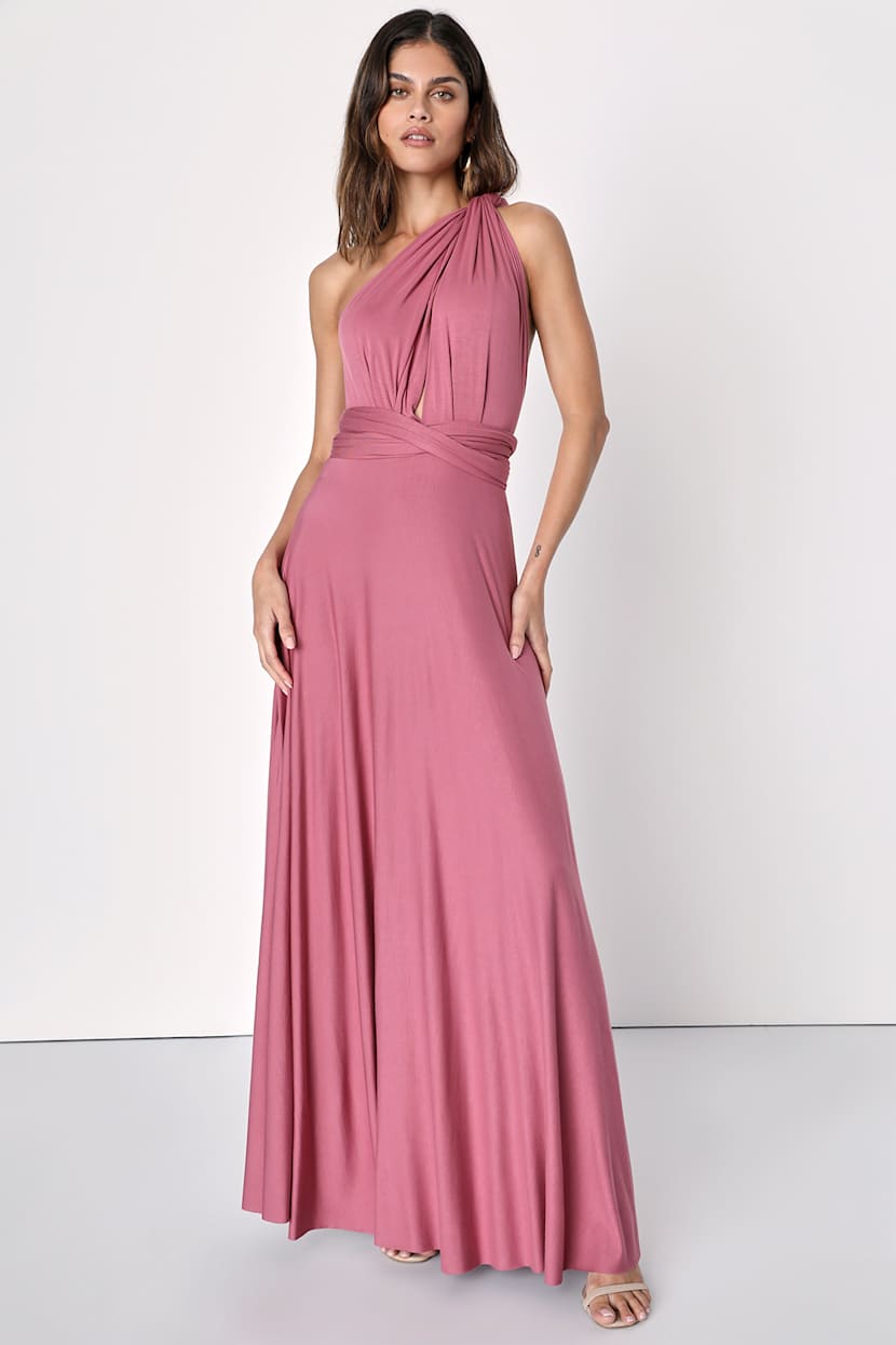 rose gold convertible dress Bella and Bloom Boutique main image 1