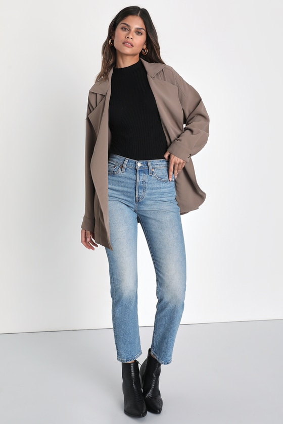 Taupe Trench Coat - Short Trench Coat - Taupe Outerwear - Lulus