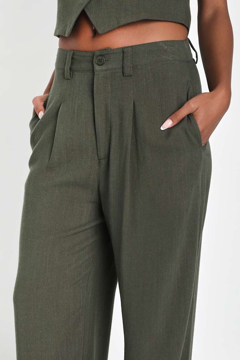 knee length dresses for ladies Mens Light Olive Green Linen Suit Three-Piece Style  Formal Suit with  Vest and Flat Front Pants