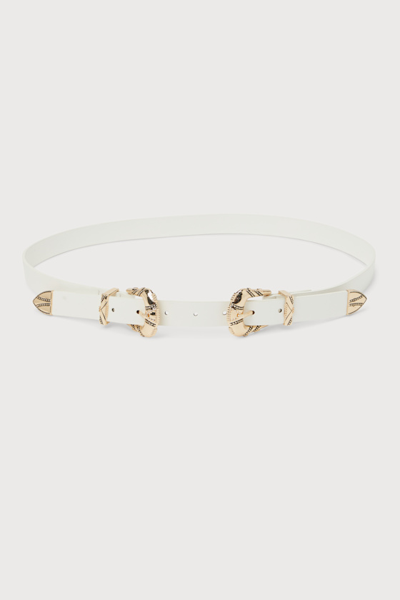 Kim White Western Circle Buckle Belt - Brown main image 1