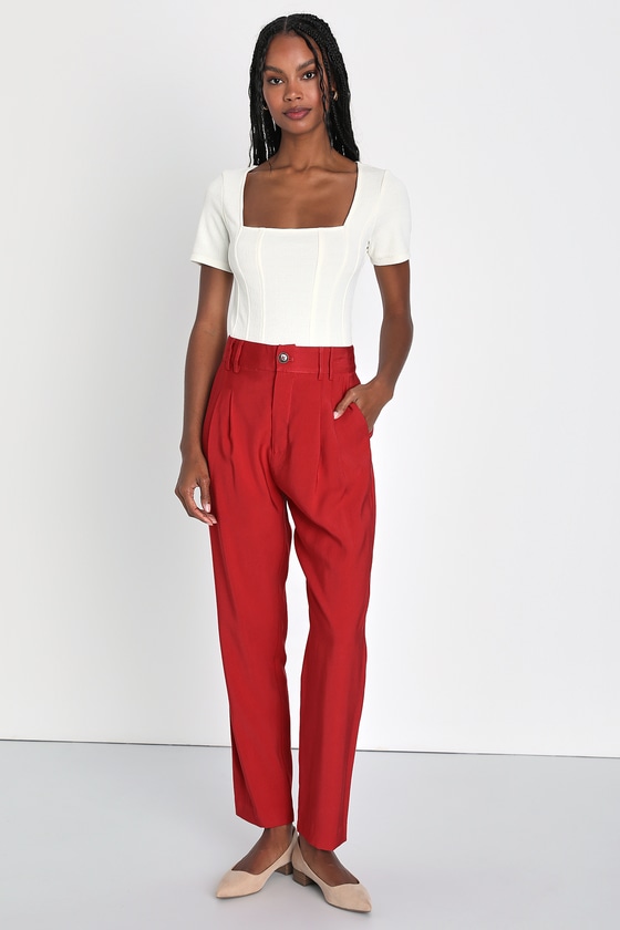 Details more than 146 red trousers zara best