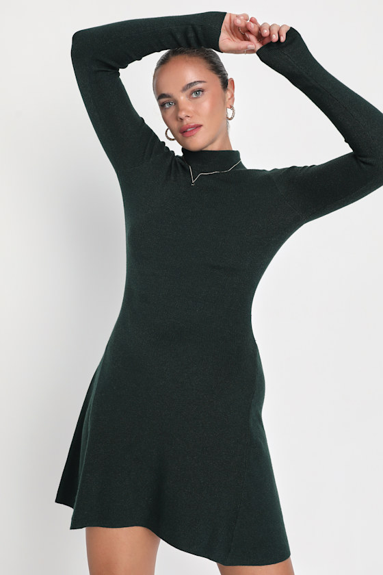 bridesmaid dresses emerald green Lace Top Emerald Green Bridesmaid Dress with Short Sleeves – FancyVestido main image 1