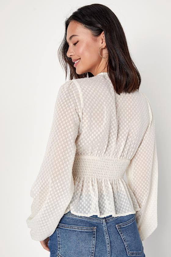 Certain Love Print Statement Sleeve Smocked Top - 5 Colors