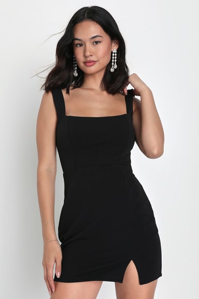 Black Dresses for Women Sexy Party Club Casual Funeral Flowy Mini