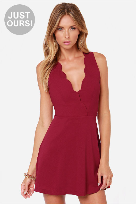 Cute Burgundy Dress - Sleeveless Dress - $48.00 - Lulus